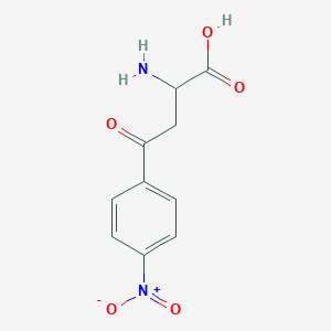 molecular formula C10H10N2O5 B122454 DL-2-Amino-4-(4-nitrophenyl)-4-oxobutanoic acid CAS No. 153212-72-7