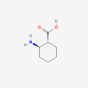 molecular formula C7H13NO2 B1224546 (1R,2R)-2-Aminocyclohexanecarboxylic Acid CAS No. 5691-19-0