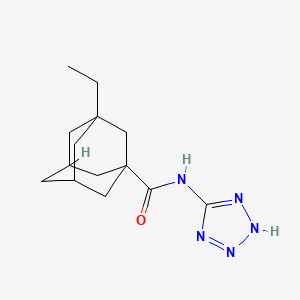 3-ethyl-N-(2H-tetrazol-5-yl)-1-adamantanecarboxamide