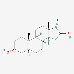 molecular formula C19H30O3 B122456 16|A-hydroxyandrosterone CAS No. 14167-49-8