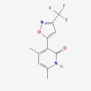 4,6-dimethyl-3-[3-(trifluoromethyl)-2H-isoxazol-5-ylidene]-2-pyridinone
