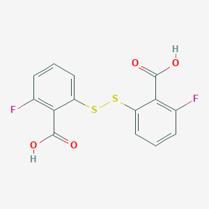 molecular formula C14H8F2O4S2 B122457 2,2'-Dithiobis(6-fluorobenzoic Acid) CAS No. 147027-64-3