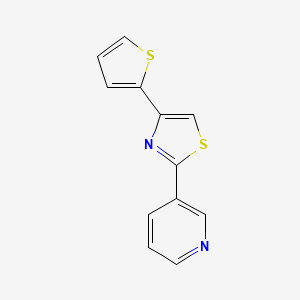 2-(3-Pyridinyl)-4-thiophen-2-ylthiazole
