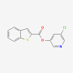 molecular formula C14H8ClNO2S B1224577 5-Chloropyridin-3-yl benzo[b]thiophene-2-carboxylate 