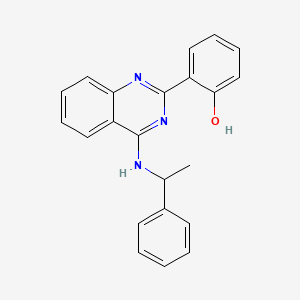 6-[4-(1-phenylethylamino)-1H-quinazolin-2-ylidene]-1-cyclohexa-2,4-dienone