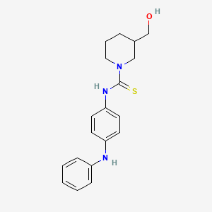 N-(4-anilinophenyl)-3-(hydroxymethyl)-1-piperidinecarbothioamide
