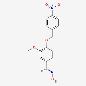 3-Methoxy-4-[(4-nitrophenyl)methoxy]benzaldehyde oxime