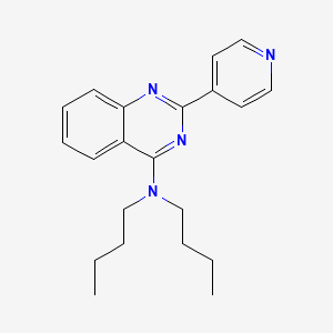 N,N-dibutyl-2-pyridin-4-yl-4-quinazolinamine