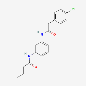 N-[3-[[2-(4-chlorophenyl)-1-oxoethyl]amino]phenyl]butanamide