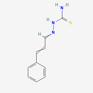 molecular formula C10H11N3S B1224614 (Cinnamylideneamino)thiourea 
