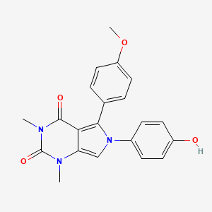 6-(4-Hydroxyphenyl)-5-(4-methoxyphenyl)-1,3-dimethylpyrrolo[3,4-d]pyrimidine-2,4-dione