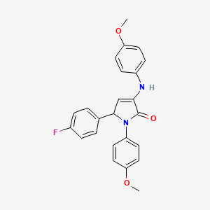 2-(4-fluorophenyl)-4-(4-methoxyanilino)-1-(4-methoxyphenyl)-2H-pyrrol-5-one
