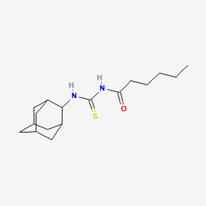 molecular formula C17H28N2OS B1224652 N-(2-adamantylcarbamothioyl)hexanamide 