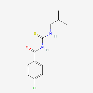 4-chloro-N-[(2-methylpropylamino)-sulfanylidenemethyl]benzamide