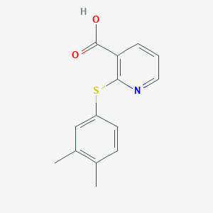 2-[(3,4-Dimethylphenyl)sulfanyl]pyridine-3-carboxylic acid