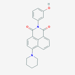 2-(3-Hydroxyphenyl)-6-(1-piperidinyl)benzo[de]isoquinoline-1,3-dione
