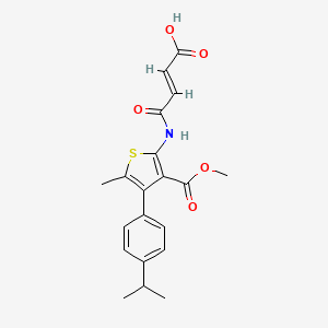 4-{[4-(4-Isopropylphenyl)-3-(methoxycarbonyl)-5-methyl-2-thienyl]amino}-4-oxo-2-butenoic acid