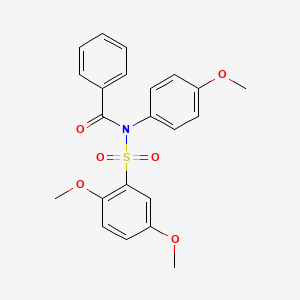 N-(2,5-dimethoxyphenyl)sulfonyl-N-(4-methoxyphenyl)benzamide