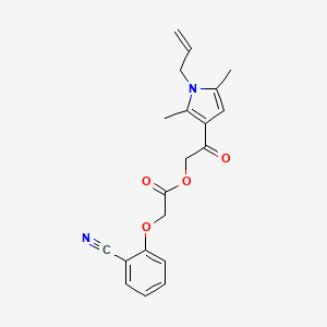 2-(2-Cyanophenoxy)acetic acid [2-(2,5-dimethyl-1-prop-2-enyl-3-pyrrolyl)-2-oxoethyl] ester