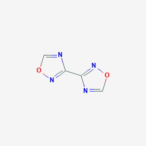 molecular formula C4H2N4O2 B1224700 3-(1,2,4-Oxadiazol-3-yl)-1,2,4-oxadiazole 