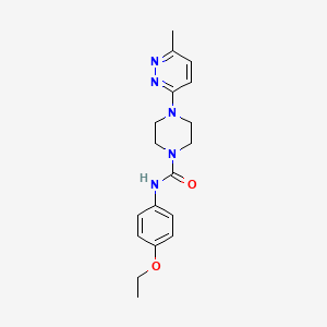 molecular formula C18H23N5O2 B12247040 N-(4-ethoxyphenyl)-4-(6-methylpyridazin-3-yl)piperazine-1-carboxamide 