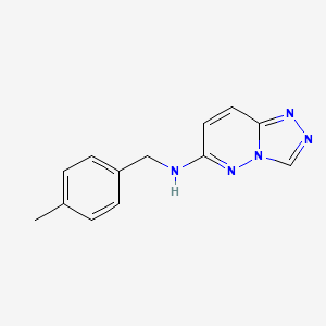 molecular formula C13H13N5 B12247082 N-[(4-methylphenyl)methyl]-[1,2,4]triazolo[4,3-b]pyridazin-6-amine 