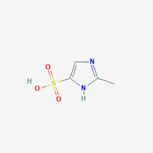 molecular formula C4H6N2O3S B122472 2-Methyl-1H-imidazole-5-sulfonic Acid CAS No. 861346-39-6