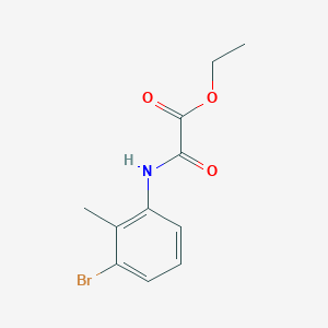 molecular formula C11H12BrNO3 B12247261 Ethyl [(3-bromo-2-methylphenyl)carbamoyl]formate 