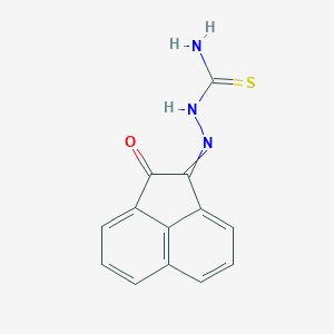 molecular formula C13H9N3OS B1224744 Hydrazinecarbothioamide, 2-(2-oxo-1(2H)-acenaphthylenylidene)- CAS No. 95264-76-9