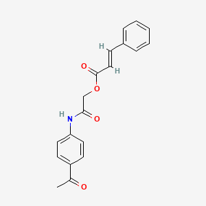 2-(4-Acetylanilino)-2-oxoethyl cinnamate