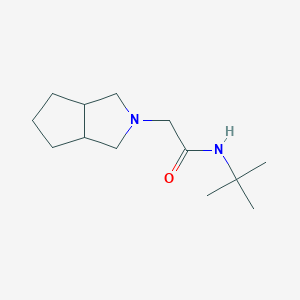 molecular formula C13H24N2O B12247555 N-tert-butyl-2-{octahydrocyclopenta[c]pyrrol-2-yl}acetamide 
