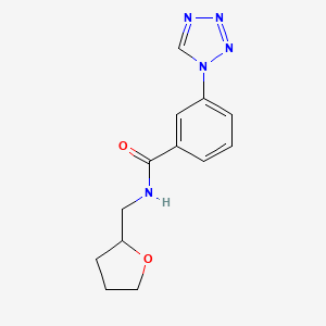 molecular formula C13H15N5O2 B1224760 N-(2-oxolanylmethyl)-3-(1-tetrazolyl)benzamide 