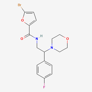 molecular formula C17H18BrFN2O3 B1224761 5-bromo-N-[2-(4-fluorophenyl)-2-(4-morpholinyl)ethyl]-2-furancarboxamide 