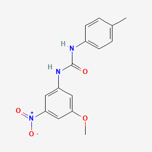 molecular formula C15H15N3O4 B1224769 1-(3-Methoxy-5-nitrophenyl)-3-(4-methylphenyl)urea 