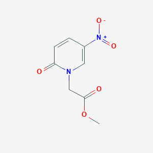 molecular formula C8H8N2O5 B12247703 Methyl 2-(5-nitro-2-oxopyridin-1(2H)-yl)acetate 