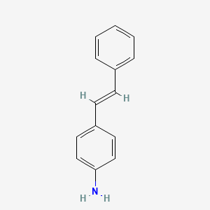 molecular formula C14H13N B1224771 4-Aminostilbene CAS No. 834-24-2