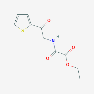 molecular formula C10H11NO4S B12247741 Ethyl {[2-oxo-2-(thiophen-2-yl)ethyl]carbamoyl}formate 