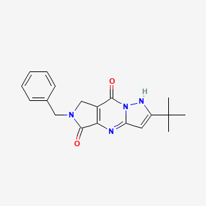 6-benzyl-2-(tert-butyl)-6,7-dihydro-4H-pyrazolo[1,5-a]pyrrolo[3,4-d]pyrimidine-5,8-dione