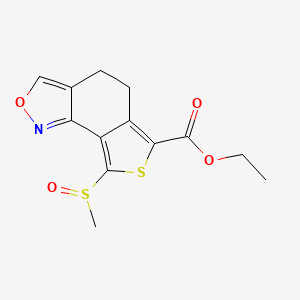 8-Methylsulfinyl-4,5-dihydrothieno[3,4-g][2,1]benzoxazole-6-carboxylic acid ethyl ester