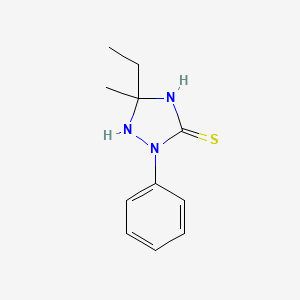 5-Ethyl-5-methyl-2-phenyl-1,2,4-triazolidine-3-thione