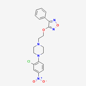 3-[2-[4-(2-Chloro-4-nitrophenyl)-1-piperazinyl]ethoxy]-4-phenyl-1,2,5-oxadiazole