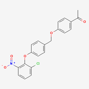 1-[4-[[4-(2-Chloro-6-nitrophenoxy)phenyl]methoxy]phenyl]ethanone