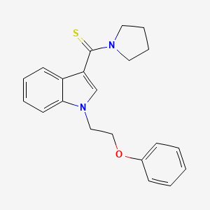 [1-(2-Phenoxyethyl)-3-indolyl]-(1-pyrrolidinyl)methanethione