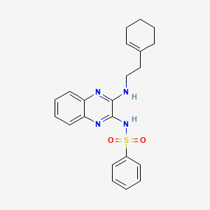 N-[3-[2-(1-cyclohexenyl)ethylamino]-2-quinoxalinyl]benzenesulfonamide