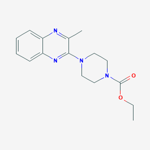 molecular formula C16H20N4O2 B12248258 Ethyl 4-(3-methylquinoxalin-2-yl)piperazine-1-carboxylate 