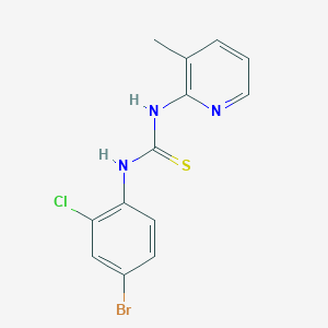 1-(4-Bromo-2-chlorophenyl)-3-(3-methyl-2-pyridinyl)thiourea