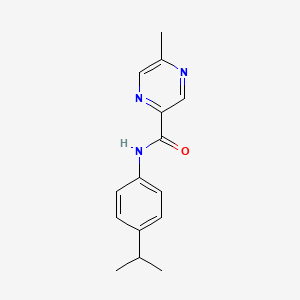 molecular formula C15H17N3O B1224875 5-甲基-N-(4-丙-2-基苯基)-2-吡嗪甲酰胺 