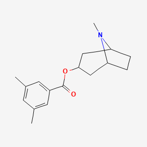 molecular formula C17H23NO2 B1224884 8-Methyl-8-azabicyclo[3.2.1]oct-3-yl 3,5-dimethylbenzoate 