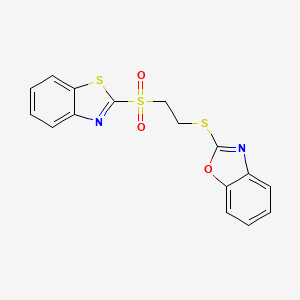 2-{[2-(1,3-Benzothiazol-2-ylsulfonyl)ethyl]thio}-1,3-benzoxazole