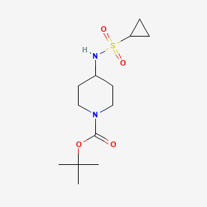 molecular formula C13H24N2O4S B12248972 Tert-butyl 4-cyclopropanesulfonamidopiperidine-1-carboxylate 